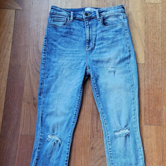 Windsor Light Wash Skinny Destroyed Jeans Size 7 - Picture 4 of 16